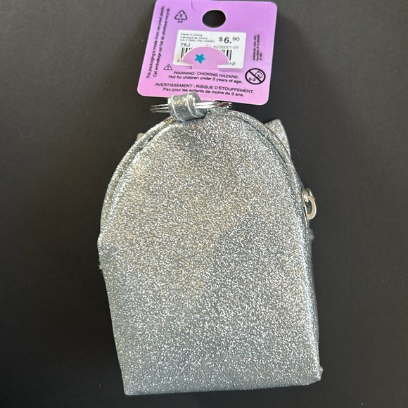 NWT⭐️ARDENE💫2 in 1 Sparkly Silver Unicorn Change Purse/Keychain - Picture 6 of 7